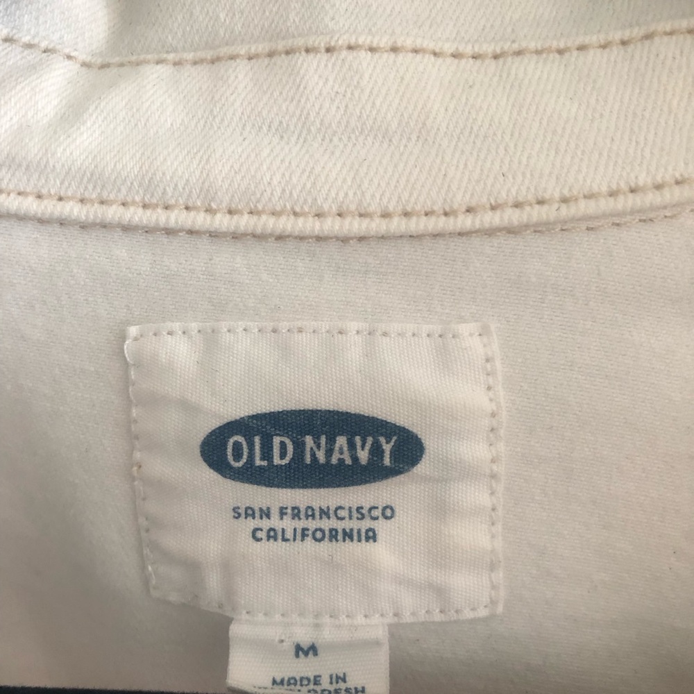 Old Navy White Denim Jacket - Picture 4 of 8